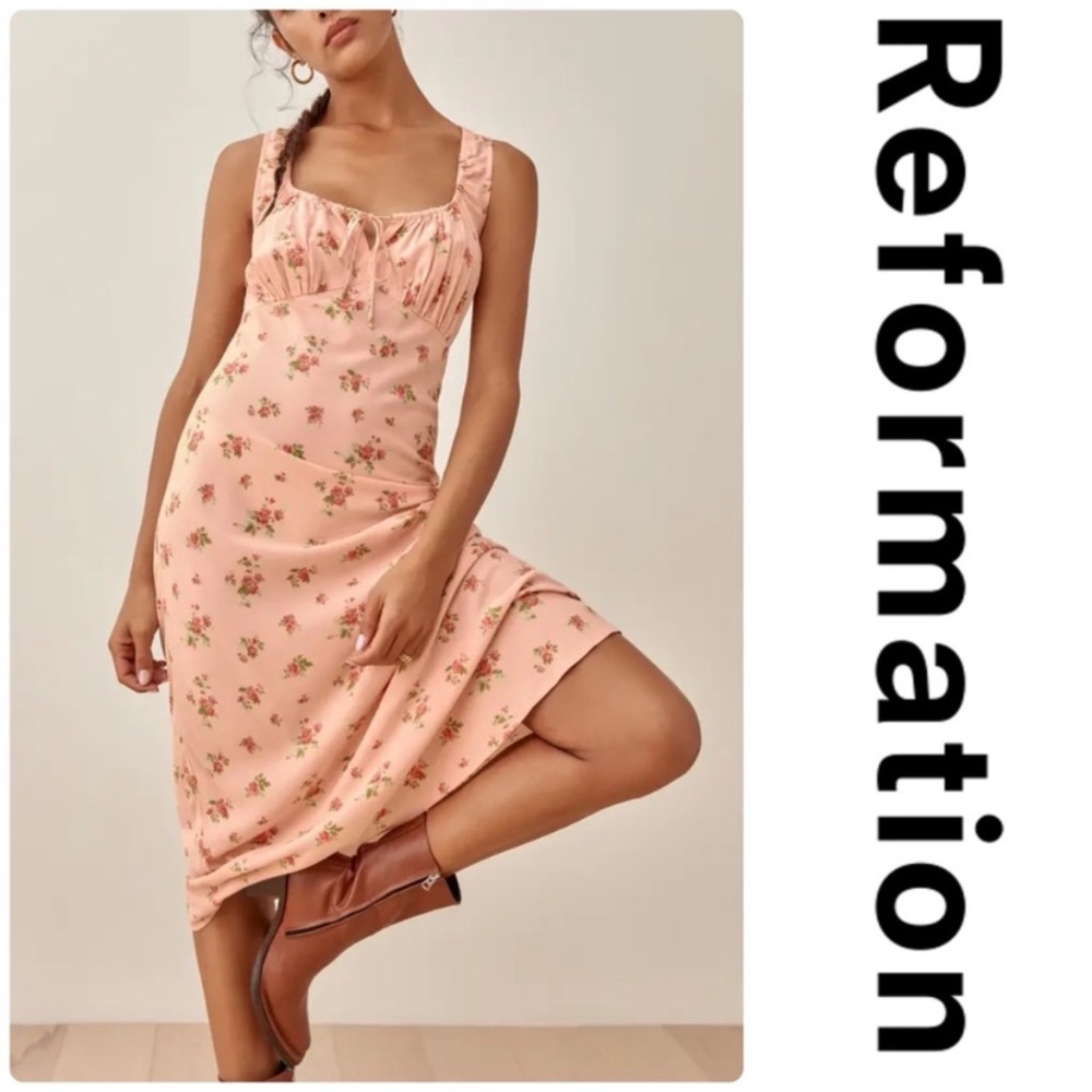Reformation Lauryl Floral Midi Dress in Size 8 ๐ - Picture 2 of 11